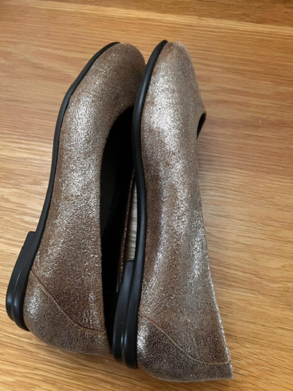 SAS Metallic Bronze Ballet Flats - Picture 3 of 6